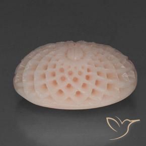 Corail Saumon Rose naturelle Taille Fleur, 29.15 ct, Opaque