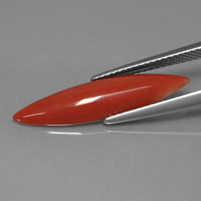 Corail rose naturelle marquise, 2,45 ct, opaque