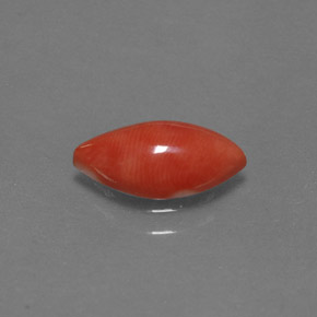 Corail rose naturelle marquise, 1,23 ct, opaque