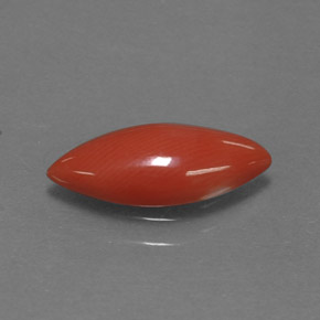 Corail rose naturelle marquise, 1,18 ct, opaque
