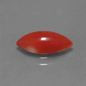 Corail rose naturelle marquise, 1,30 ct, opaque
