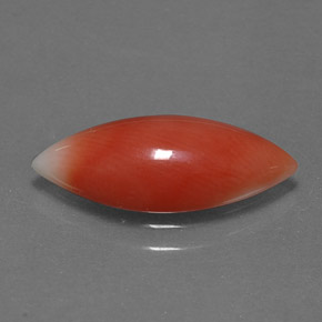 Corail rose naturelle marquise, 2,56 ct, opaque