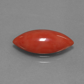 Corail rose naturelle marquise, 2,03 ct, opaque