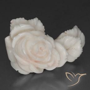 Corail Blanc Rosâtre naturelle Fantaisie, 40.10 ct, Opaque