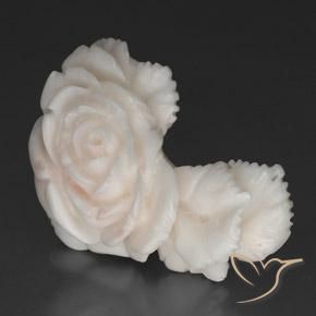 Corail Blanc Rosâtre naturelle Fantaisie, 40.10 ct, Opaque