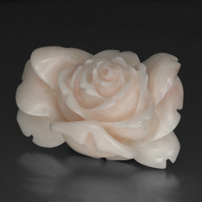 Corail Saumon Blanc naturelle Forme fantaisie, 40.97 ct, Opaque