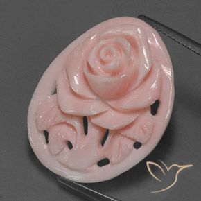 Corail rose naturelle taille fleur, 12,99 ct, opaque