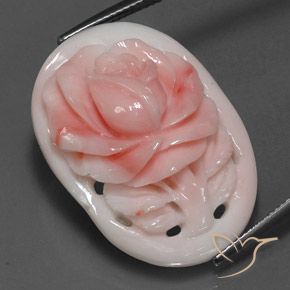 28.86ct Naturel Saumon Rose corail, Fantaisie, Opaque