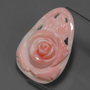 Corail rose naturelle forme fantaisie, 12,52 ct, opaque