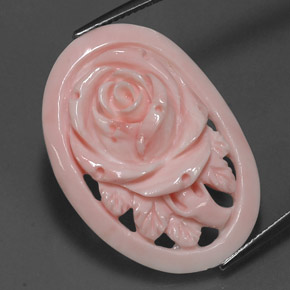 Corail Rose limonade naturelle Forme fantaisie, 17.81 ct, Opaque