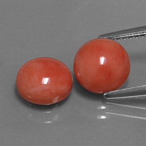 Achetez naturel ct Saumon blanc Corail gems, Coupe roude, En provenance Taïwan chez GemSelect. En stock, livraison internationale!