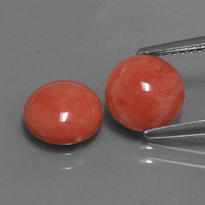 Achetez naturel ct rose corail gems, coupe roude, en provenance taïwan chez gemselect. en stock, livraison internationale!