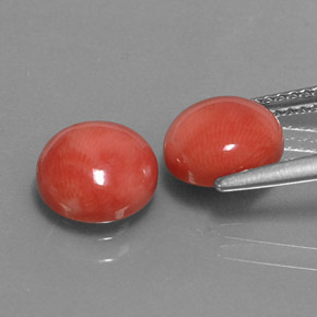 Achetez naturel ct Saumon blanc Corail gems, Coupe roude, En provenance Taïwan chez GemSelect. En stock, livraison internationale!