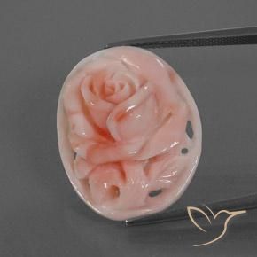 15.39ct Naturel Flamant rose corail, Fantaisie, Opaque