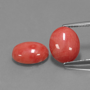 Achetez naturel ct rose corail gems, coupe ovale, en provenance taïwan chez gemselect. en stock, livraison internationale!
