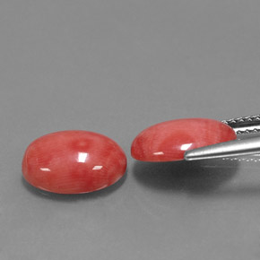 Achetez naturel ct rose corail gems, coupe ovale, en provenance taïwan chez gemselect. en stock, livraison internationale!