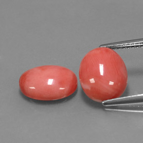 Achetez naturel ct rose corail gems, coupe ovale, en provenance taïwan chez gemselect. en stock, livraison internationale!