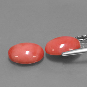 Achetez naturel ct rose corail gems, coupe ovale, en provenance taïwan chez gemselect. en stock, livraison internationale!