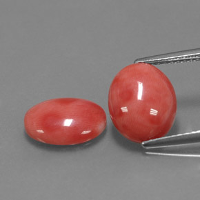 Achetez naturel ct Saumon blanc Corail gems, Coupe ovale, En provenance Taïwan chez GemSelect. En stock, livraison internationale!