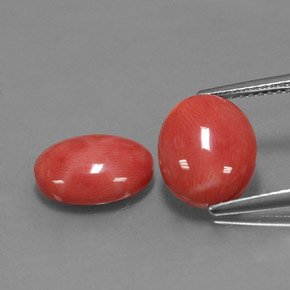 Achetez naturel ct rose corail gems, coupe ovale, en provenance taïwan chez gemselect. en stock, livraison internationale!