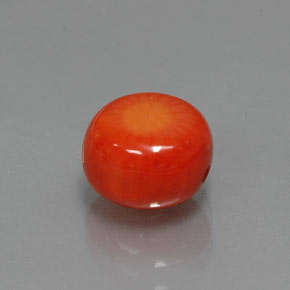 Corail saumon naturelle forme fantaisie, 2,62 ct, opaque