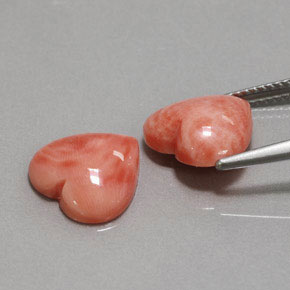 Achetez naturel ct Saumon Corail gems, Forme de coeur, En provenance Taïwan chez GemSelect. En stock, livraison internationale!