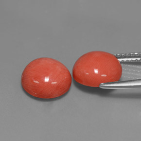 Achetez naturel ct Saumon Corail gems, Coupe roude, En provenance Taïwan chez GemSelect. En stock, livraison internationale!