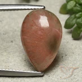 Corail Multicolore naturelle En forme de poire, 6.28 ct, Translucide