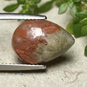 Corail Multicolore naturelle En forme de poire, 4.83 ct, Translucide