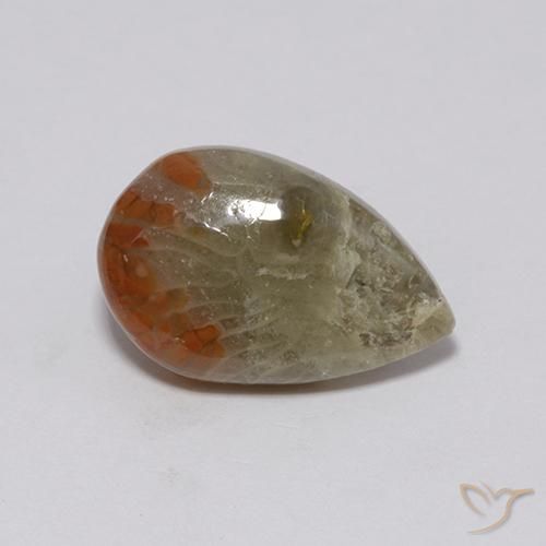 Corail Multicolore naturelle En forme de poire, 3.72 ct, Opaque