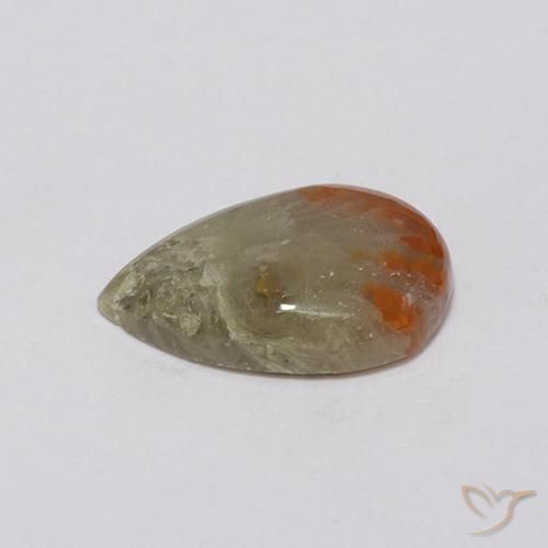 Corail Multicolore naturelle En forme de poire, 3.72 ct, Opaque