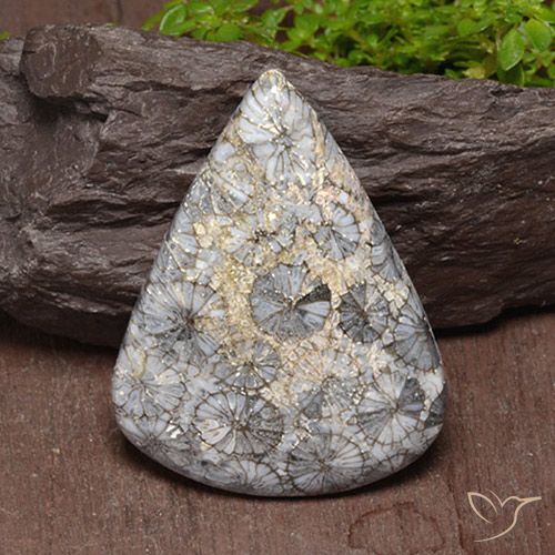 47.39ct Naturel Multicolore Corail, En forme de poire, Opaque
