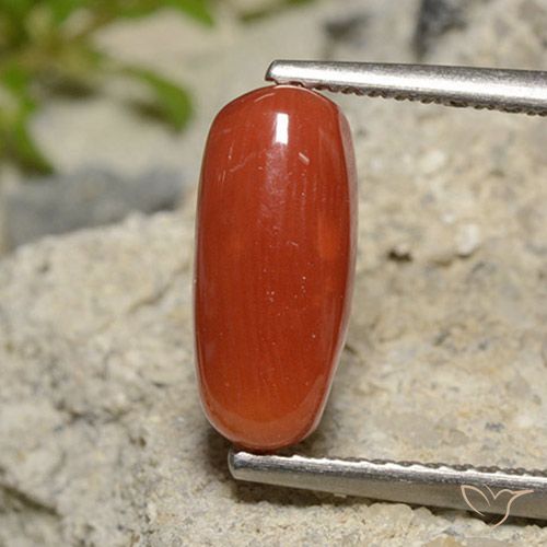 2.09ct Naturel Rouge-orange corail, ovale, Opaque
