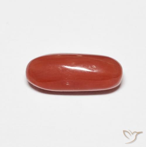2.01ct Naturel Rouge moyen Corail, ovale, Opaque