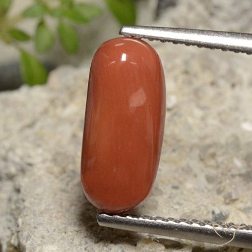 2.39ct Naturel Rouge-orange corail, ovale, Opaque