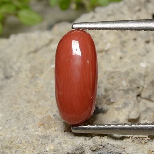 2.04ct Naturel Rouge moyen corail, ovale, Opaque