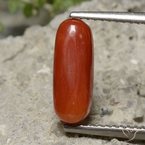 2.13ct Naturel Rouge moyen corail, ovale, Opaque