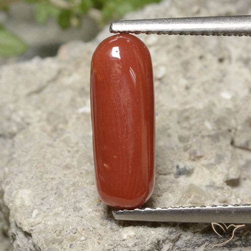 2.22ct Naturel Rouge-orange corail, ovale, Opaque