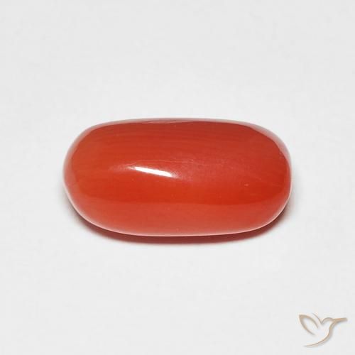 2.11ct Naturel Rouge moyen corail, ovale, Opaque