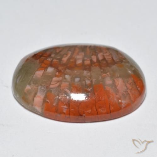 Corail Multicolore naturelle ovale, 10.87 ct, Translucide