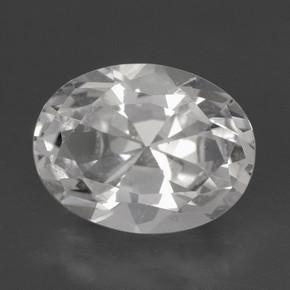 Danburite blanc naturelle coupe ovale, 5,78 ct, VVS-VS