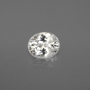 Danburite Blanc naturelle Coupe ovale, 1.08 ct, VVS