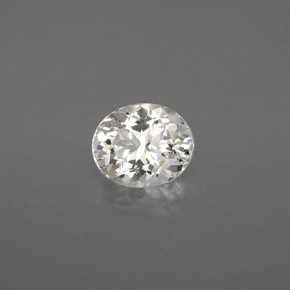 Danburite Blanc naturelle Coupe ovale, 1.08 ct, VVS