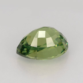Grenat démantoïde vert naturelle en forme de poire, 1,48 ct, VS