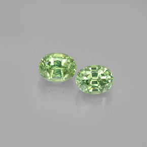 Achetez naturel ct vert grenat démantoïde gems, coupe ovale, en provenance namibie chez gemselect. en stock, livraison internationale!