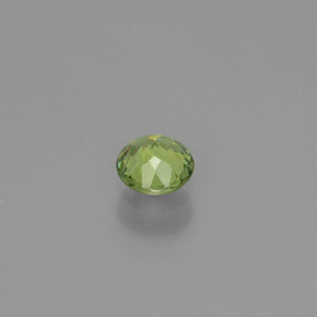 Grenat démantoïde vert naturelle coupe roude, 0,42 ct, VS