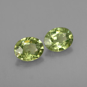 Achetez naturel ct vert grenat démantoïde gems, coupe ovale, en provenance namibie chez gemselect. en stock, livraison internationale!