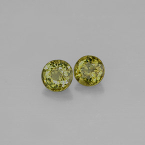Achetez naturel ct vert grenat démantoïde gems, coupe roude, en provenance namibie chez gemselect. en stock, livraison internationale!