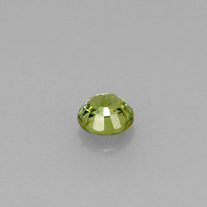 Grenat démantoïde vert naturelle coupe roude, 0,33 ct, VS