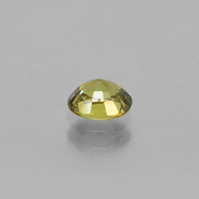 Grenat démantoïde vert naturelle coupe ovale, 0,58 ct, VS